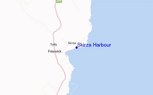 locatiekaart van Skirza Harbour