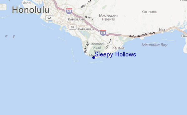 locatiekaart van Sleepy Hollows