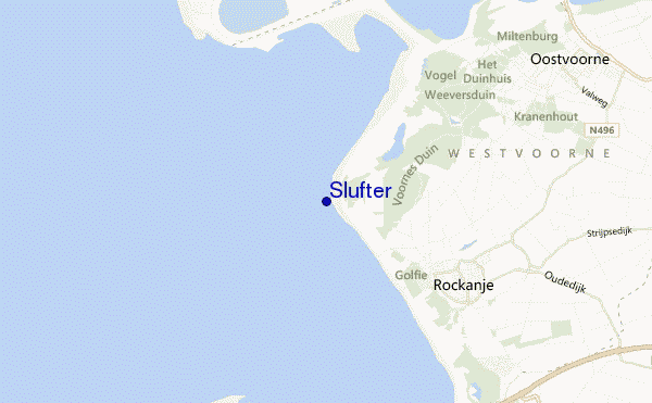 locatiekaart van Slufter