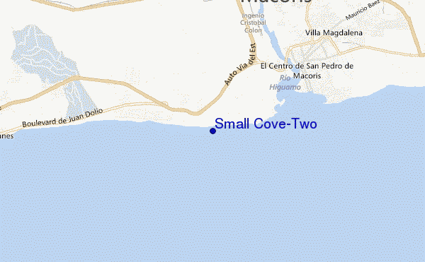 locatiekaart van Small Cove-Two