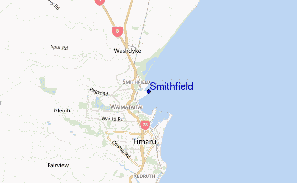 locatiekaart van Smithfield