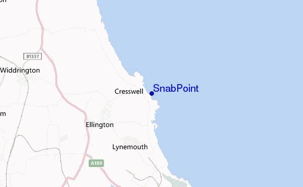 locatiekaart van Snab Point