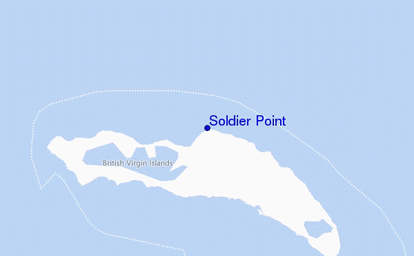 locatiekaart van Soldier Point