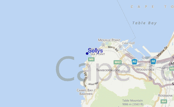 locatiekaart van Sollys