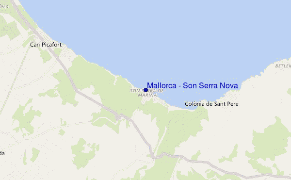 locatiekaart van Mallorca - Son Serra Nova