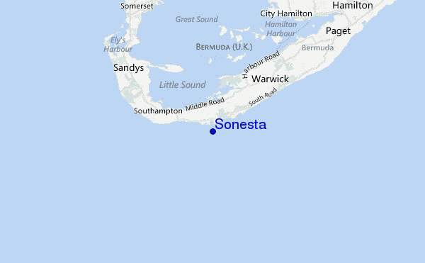 locatiekaart van Sonesta