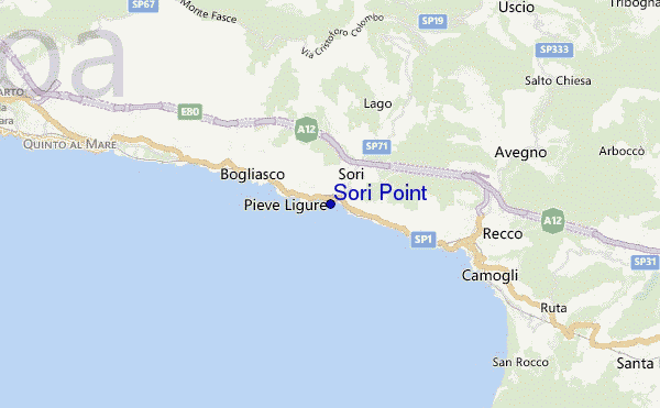 locatiekaart van Sori Point