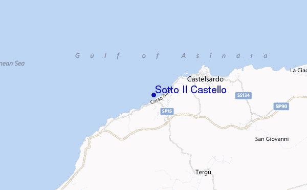 locatiekaart van Sotto Il Castello