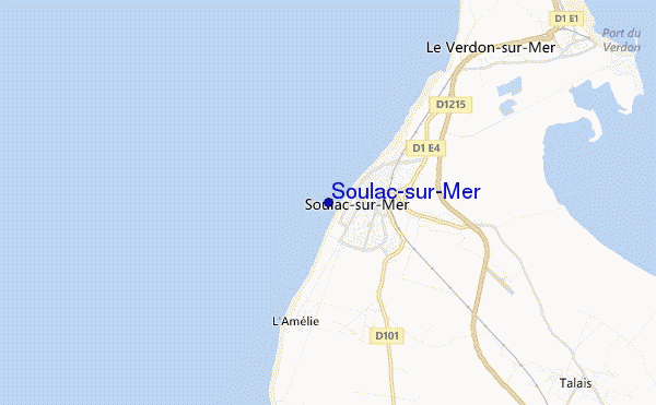 locatiekaart van Soulac-sur-Mer