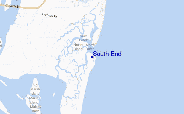 locatiekaart van South End