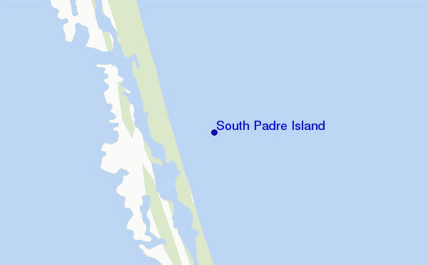 locatiekaart van South Padre Island