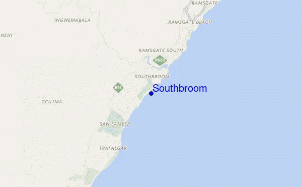 locatiekaart van Southbroom