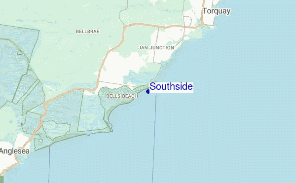 locatiekaart van Southside