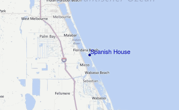 Spanish House Location Map