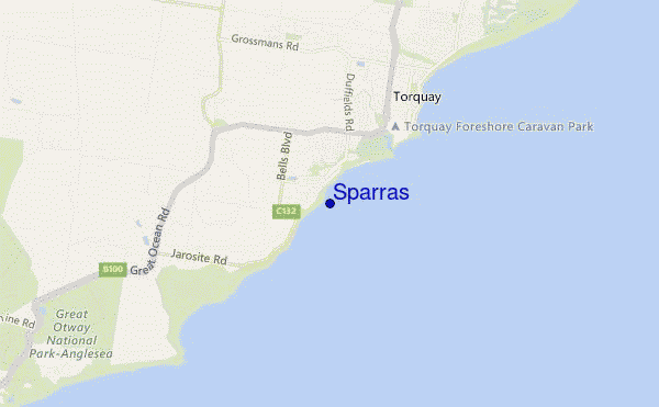 locatiekaart van Sparras