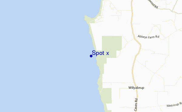 locatiekaart van Spot x