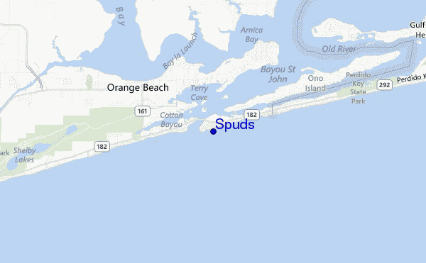 locatiekaart van Spuds