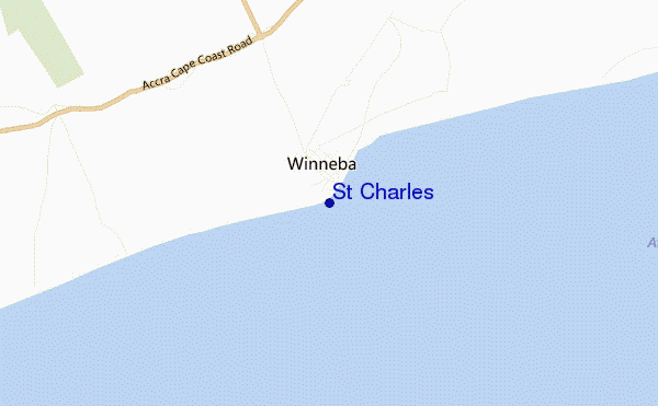 locatiekaart van St Charles