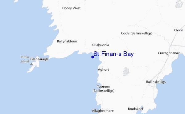 locatiekaart van St Finan's Bay
