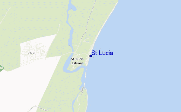 locatiekaart van St Lucia