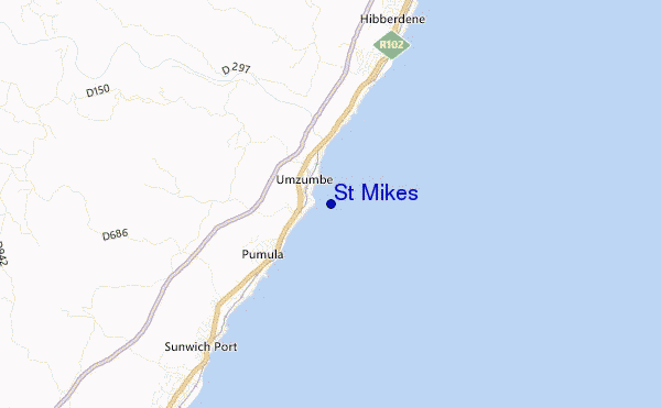 locatiekaart van St Mikes