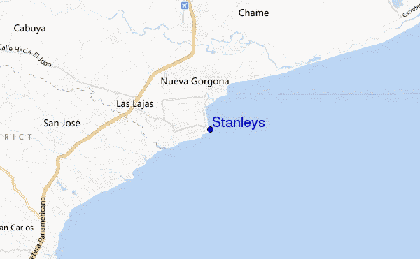 locatiekaart van Stanleys