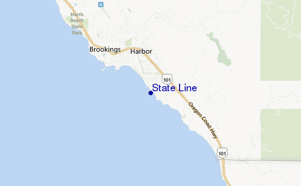 locatiekaart van State Line