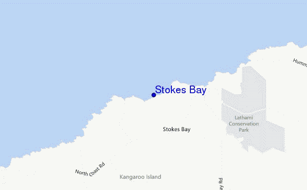 locatiekaart van Stokes Bay