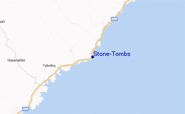 locatiekaart van Stone-Tombs