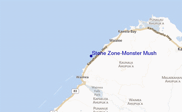 locatiekaart van Stone Zone/Monster Mush