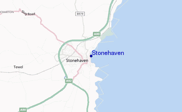 locatiekaart van Stonehaven