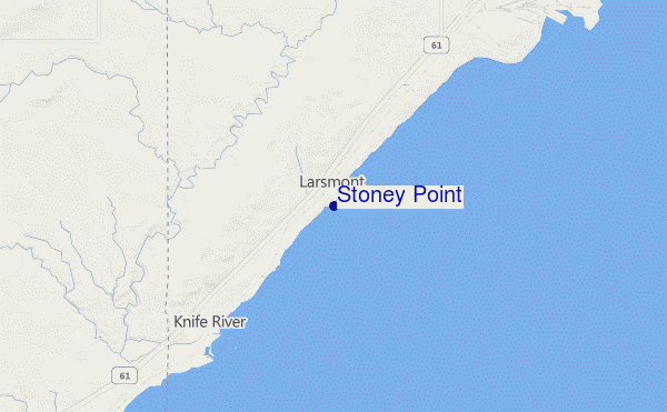 locatiekaart van Stoney Point
