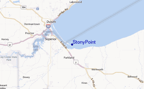 Stony Point Location Map