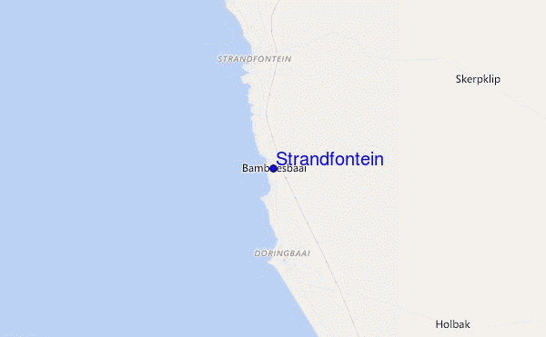 locatiekaart van Strandfontein