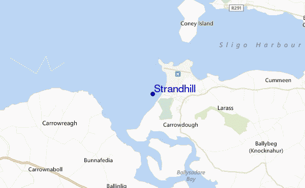 locatiekaart van Strandhill