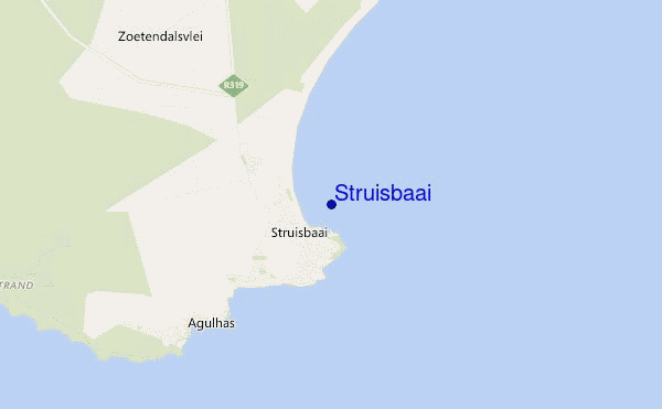 locatiekaart van Struisbaai
