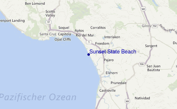 Sunset State Beach Location Map