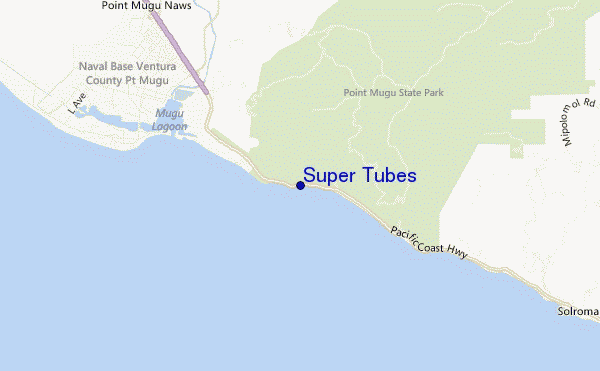 locatiekaart van Super Tubes