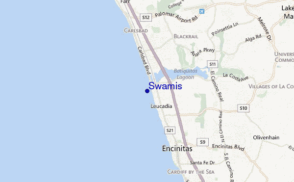locatiekaart van Swamis