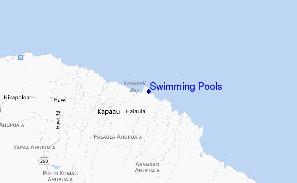 locatiekaart van Swimming Pools