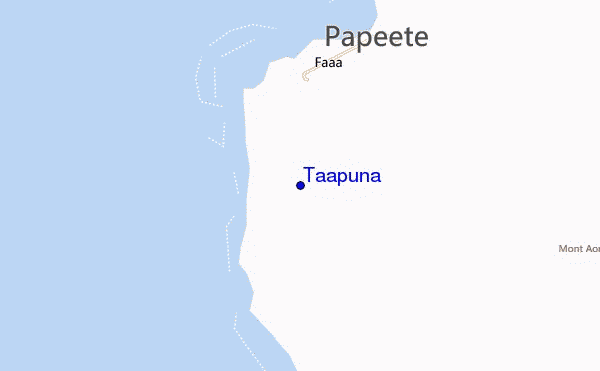 locatiekaart van Taapuna