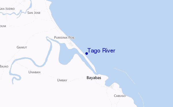 locatiekaart van Tago River