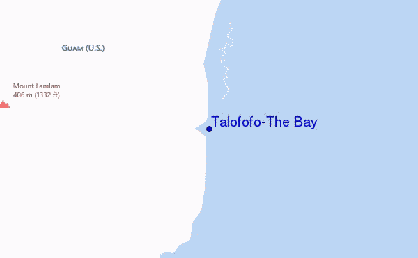 locatiekaart van Talofofo/The Bay