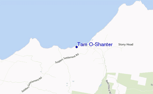 locatiekaart van Tam O'Shanter