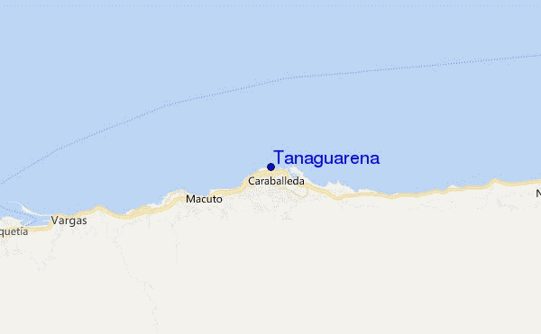 locatiekaart van Tanaguarena