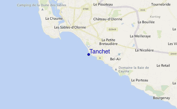 locatiekaart van Tanchet