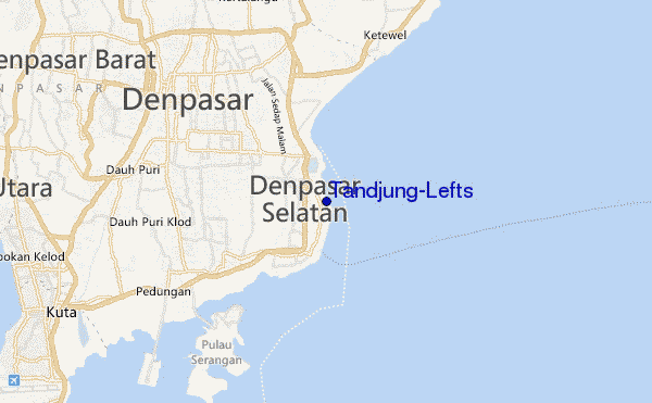 locatiekaart van Tandjung-Lefts