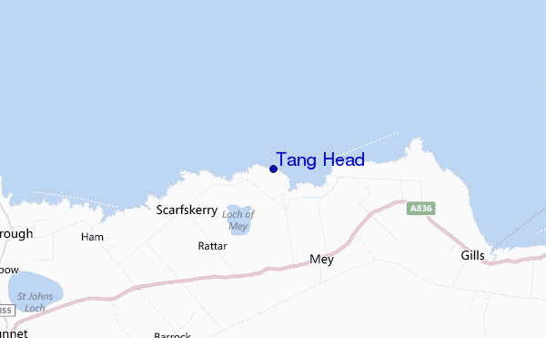 locatiekaart van Tang Head
