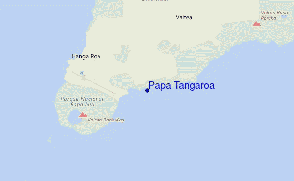 locatiekaart van Papa Tangaroa