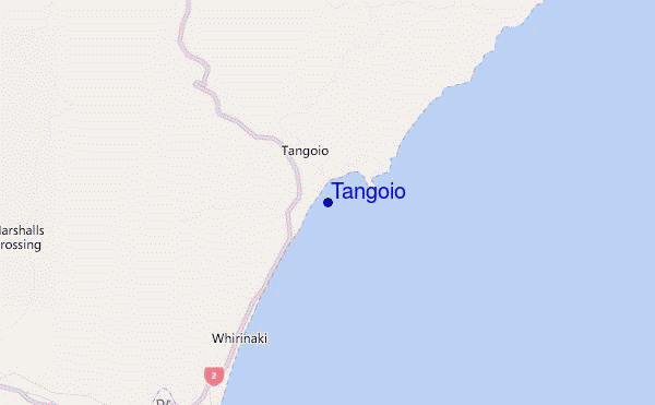 locatiekaart van Tangoio